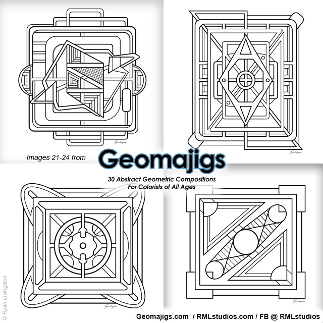 Geomajigs - Coloring Book Image Previews - RML Studios
