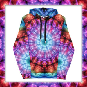 Plasmagoria - Tie Dye Mandala All Over Print Hoodie